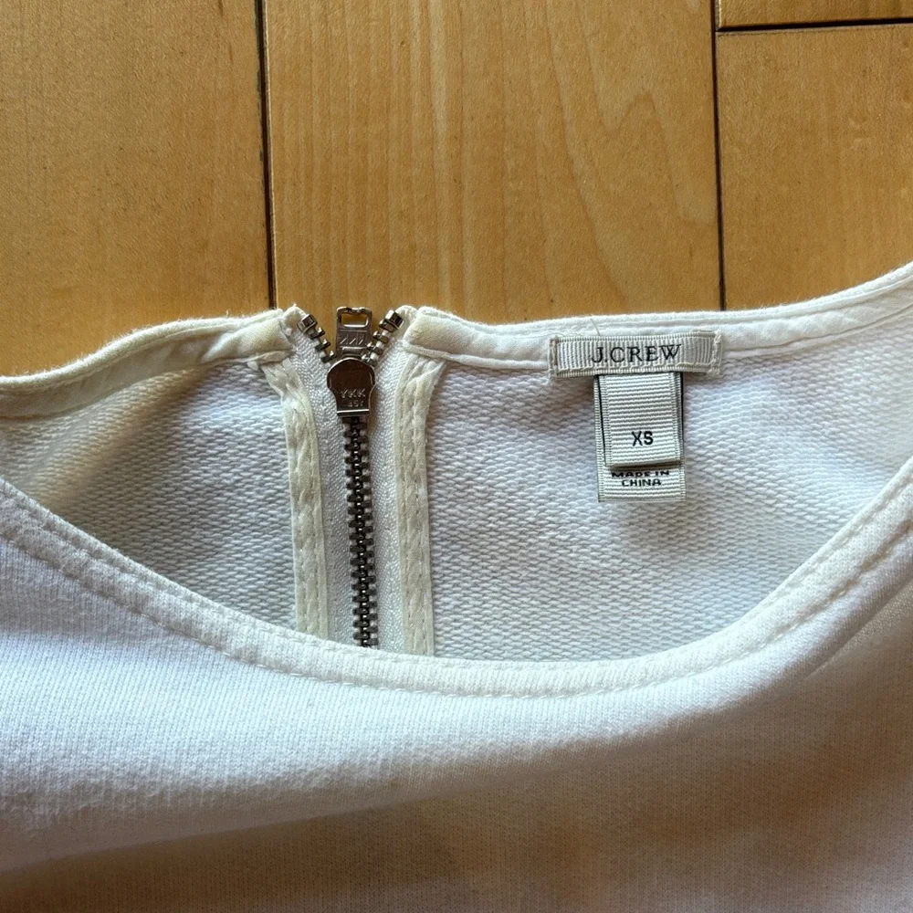 J. Crew Cream Textured Top - Picture 2 of 3